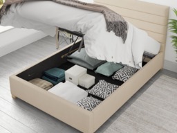 Aspire Kelly Ottoman Bed Malham Weave Cream - Double - thumbnail 4