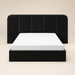 SOLACE+CO Sienna Hotel Ottoman Bed Black Velvet Double - thumbnail 6