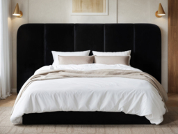SOLACE+CO Sienna Hotel Ottoman Bed Black Velvet Double - thumbnail 4