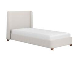 Flair Alma Single Winged Headboard Bed Beige Boucle - thumbnail 4