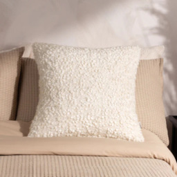 Yard Ulsmere Bouclé Feather Filled Cushion -Ecru - thumbnail 1