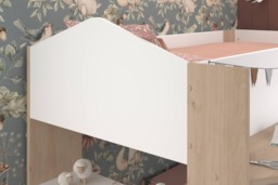 Parisot Shelter Wooden Mid Sleeper Cabin Bed Frame with Shelves - thumbnail 7