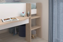 Parisot Shelter Wooden Mid Sleeper Cabin Bed Frame with Shelves - thumbnail 4