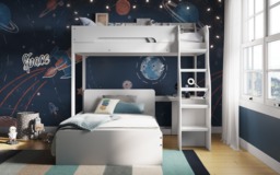 Flair Cosmic L Shaped Triple Bunk Bed White - thumbnail 4