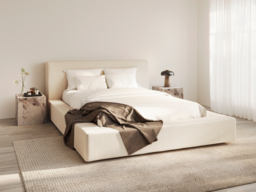 LPD Soho Upholstered Bed White Clay-Double - thumbnail 3
