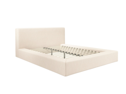 LPD Soho Upholstered Bed White Clay-Double - thumbnail 2