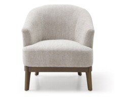 Kyoto Ella Tub Chair with Curved Arms Natural Woven Chenille - thumbnail 6