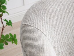 Kyoto Ella Tub Chair with Curved Arms Natural Woven Chenille - thumbnail 3