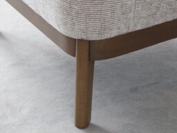 Kyoto Ella Tub Chair with Curved Arms Natural Woven Chenille - thumbnail 4