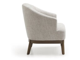 Kyoto Ella Tub Chair with Curved Arms Natural Woven Chenille - thumbnail 7