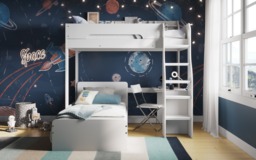 Flair Cosmic L Shaped Bunk Bed White - thumbnail 3