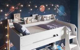 Flair Cosmic L Shaped Bunk Bed White - thumbnail 5