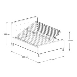 GFW Ashbourne Ottoman Bed-Kingsize - thumbnail 5
