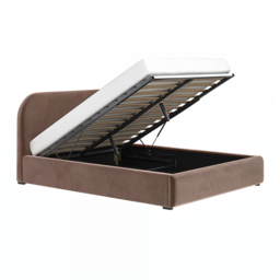 Flair Alba Chocolate Velvet Ottoman Bed -Kingsize - thumbnail 5