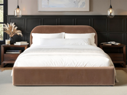 Flair Alba Chocolate Velvet Ottoman Bed -Kingsize - thumbnail 3