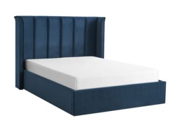 Limelight Polaris Recycle Fabric Ottoman Bed Frame-Double-Navy Blue - thumbnail 6