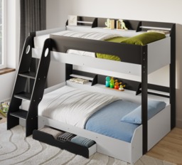 Flair Flick Triple Storage Bunk Bed Grey