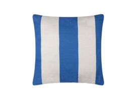 Furn Deck Stripe 59 x 59cm Outdoor Cushion Polyester-White/Blue - thumbnail 2