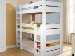 Mathy By Bols Dominique Triple Bunk Bed with Shelves - thumbnail 2