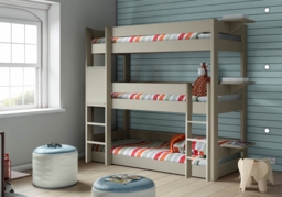 Mathy By Bols Dominique Triple Bunk Bed with Shelves - thumbnail 6