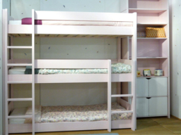 Mathy By Bols Dominique Triple Bunk Bed with Shelves - thumbnail 5