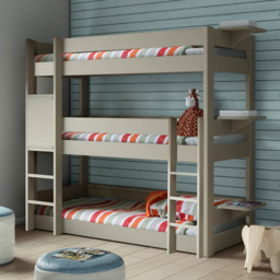 Mathy By Bols Dominique Triple Bunk Bed with Shelves