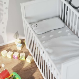 Panda Memory Foam Bamboo Baby Pillow - thumbnail 3