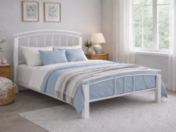 Time Living Tetras Bed Frame-White-Double - thumbnail 5