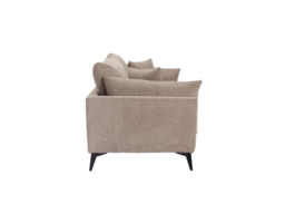 LPD Carter 3 Seater Sofa Taupe Chunky Chenille - thumbnail 2