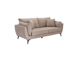 LPD Carter 3 Seater Sofa Taupe Chunky Chenille - thumbnail 4