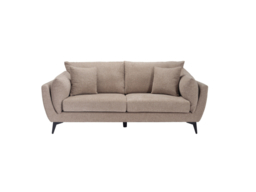 LPD Carter 3 Seater Sofa Taupe Chunky Chenille - thumbnail 5