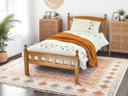 Wholesale Beds Florence Wooden Bed Frame Rubberwood Double White - thumbnail 3