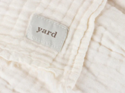 Yard Lark Muslin Cotton Throw 130x180cm-White - thumbnail 4