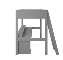 Noomi Tera Solid Wood Small Double Gaming High Sleeper Grey (FSC-Certified) - thumbnail 6