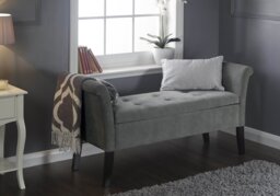 GFW Balmoral Upholstered Window Seat-Grey - thumbnail 3