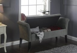 GFW Balmoral Upholstered Window Seat-Grey - thumbnail 4