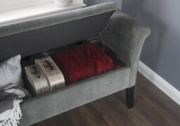 GFW Balmoral Upholstered Window Seat-Grey - thumbnail 5