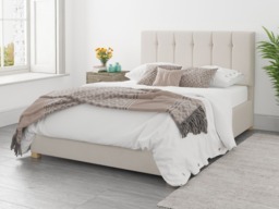 Aspire Hepburn Ottoman Bed Eire Linen Off-White - Kingsize - thumbnail 2