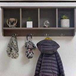 GFW Kempton Wall Rack-Grey - thumbnail 1