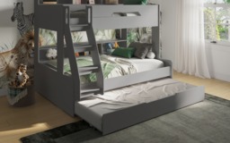 Flair Interstellar Triple Bunk Bed with Storage Grey - thumbnail 5