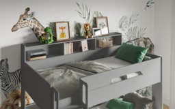 Flair Interstellar Triple Bunk Bed with Storage Grey - thumbnail 2