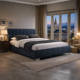Time Living Braunston Bed Frame -Grey-Kingsize - thumbnail 1