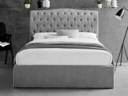 Limelight Rosa Ottoman Fabric Bed -Single-Grey - thumbnail 4
