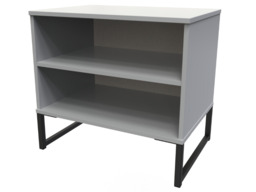 " Welcome Furniture Diego Double Open Midi Bedside Table-Dusk Grey" - thumbnail 6