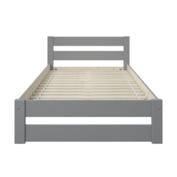 Noomi Tera Solid Wood Small Double Bed Grey (FSC-Certified) - thumbnail 4