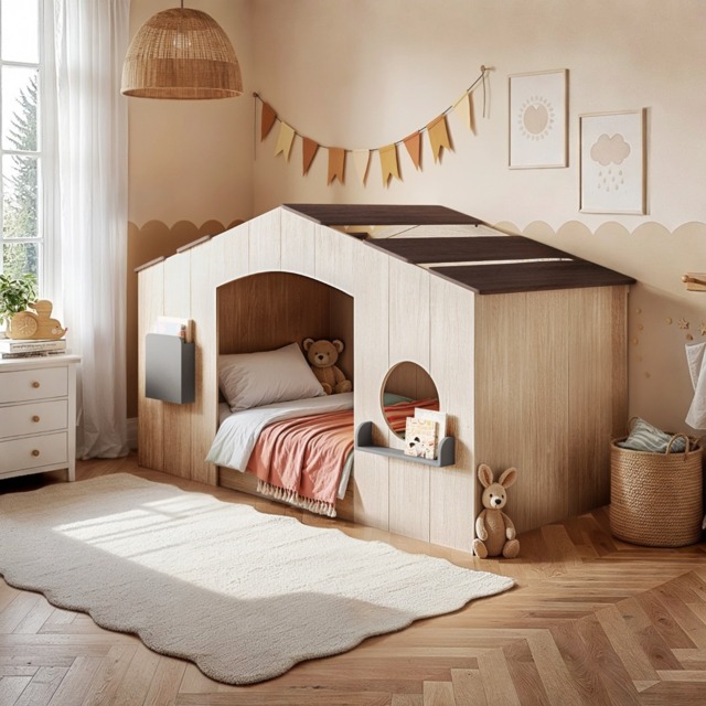 Flair Frankie Wooden House Bed - image 1