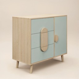Flair Noah Chest of Drawers Sage Green & Oak - thumbnail 6