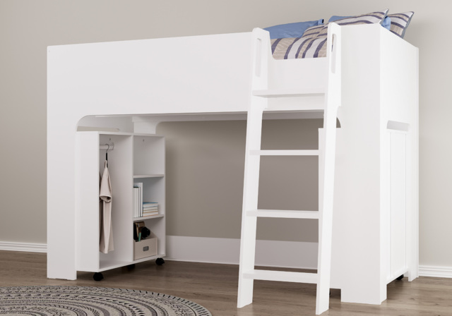 Flintshire Furniture Eden Mid Sleeper-White - image 1