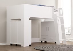 Flintshire Furniture Eden Mid Sleeper-White - thumbnail 2