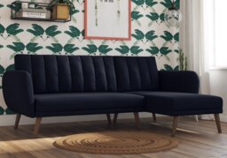 Dorel Brittany Sectional Sofa Bed-Dark Grey - thumbnail 4